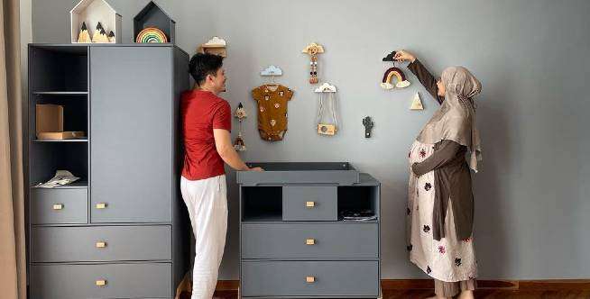 Desain Manis Kamar Bayi Zaskia Sungkar, Dirancang Sendiri
