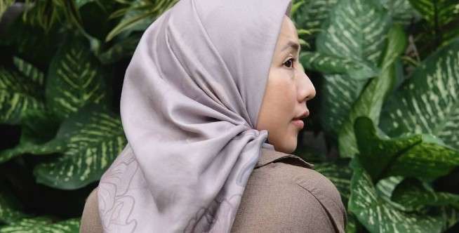 Detail desain kerudung Hanna