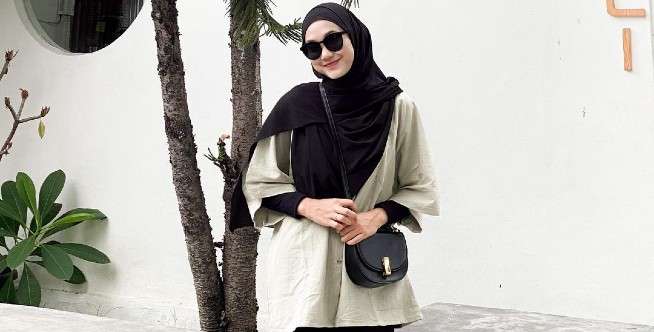 Oversized monochromatic style
