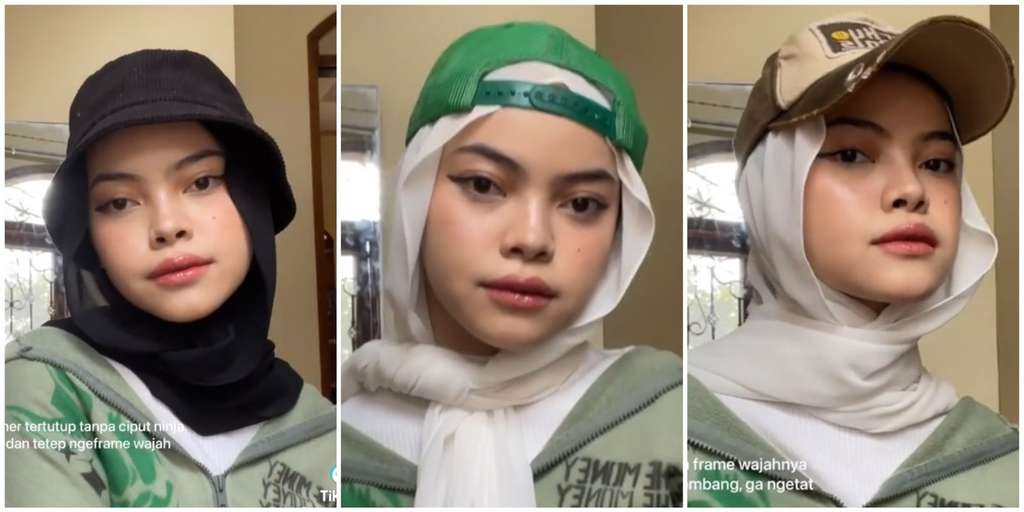 Ada tiga model topi