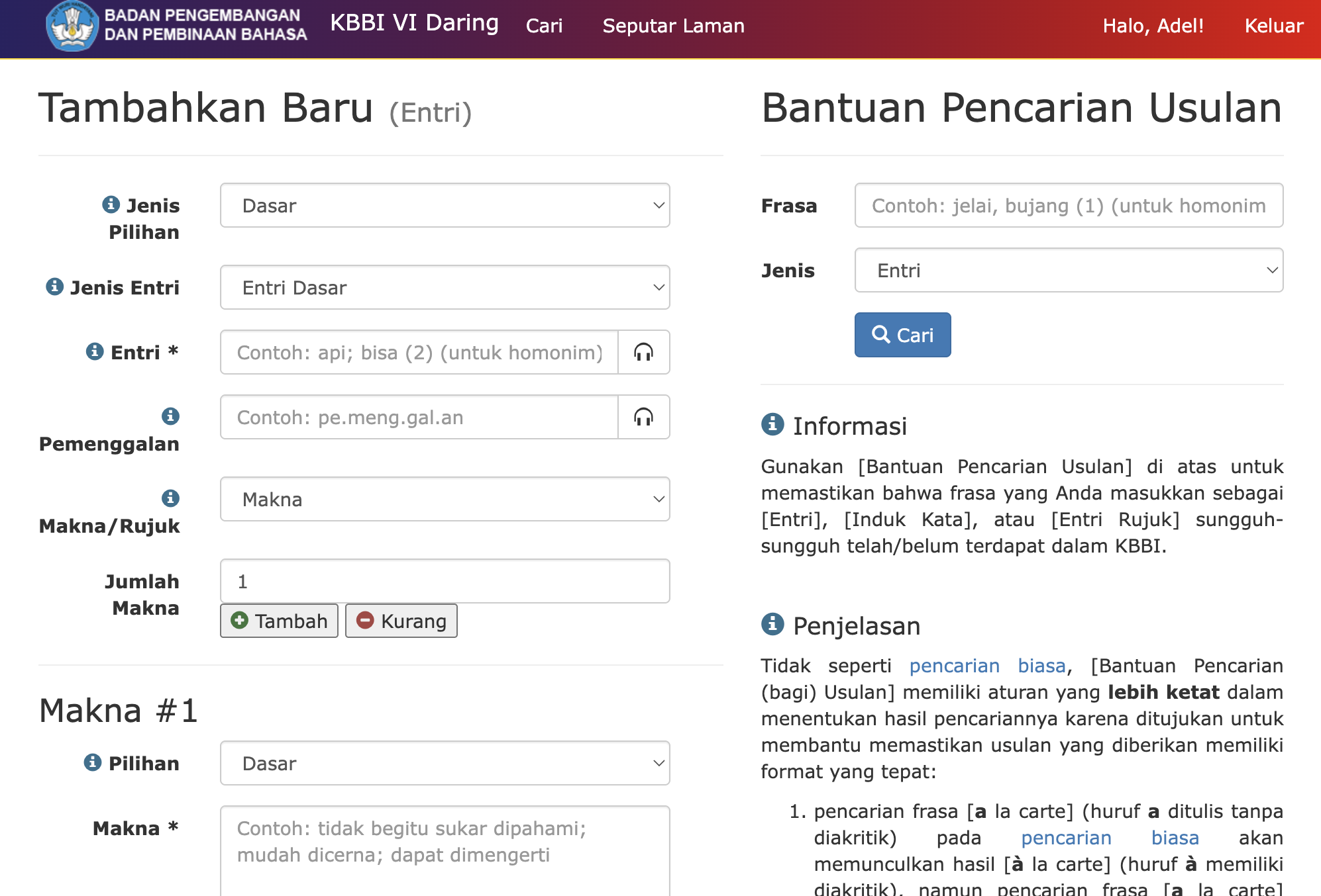 Bisa Usul Kata Baru ke KBBI