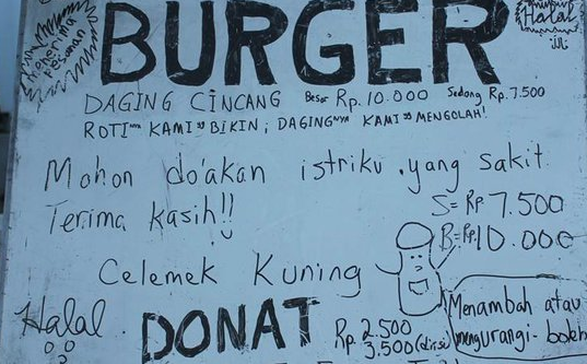 Demi Biayai Pengobatan Istri, Bule Jual Burger