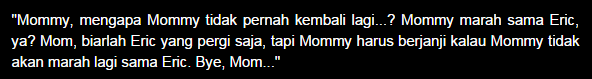 Aku Tunggu Ibu Sampai Datang
