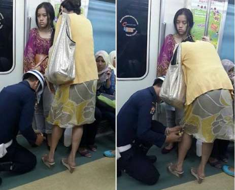 Aksi Petugas KRL Obati Luka Penumpang Panen Pujian di Sosmed