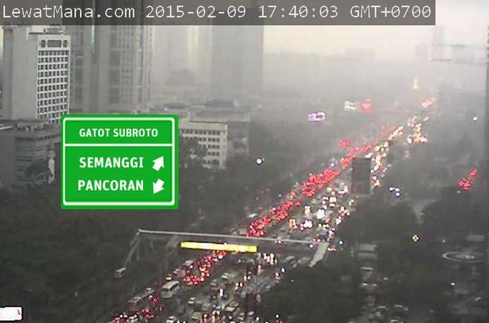 Titik Kemacetan Jakarta Sore Ini