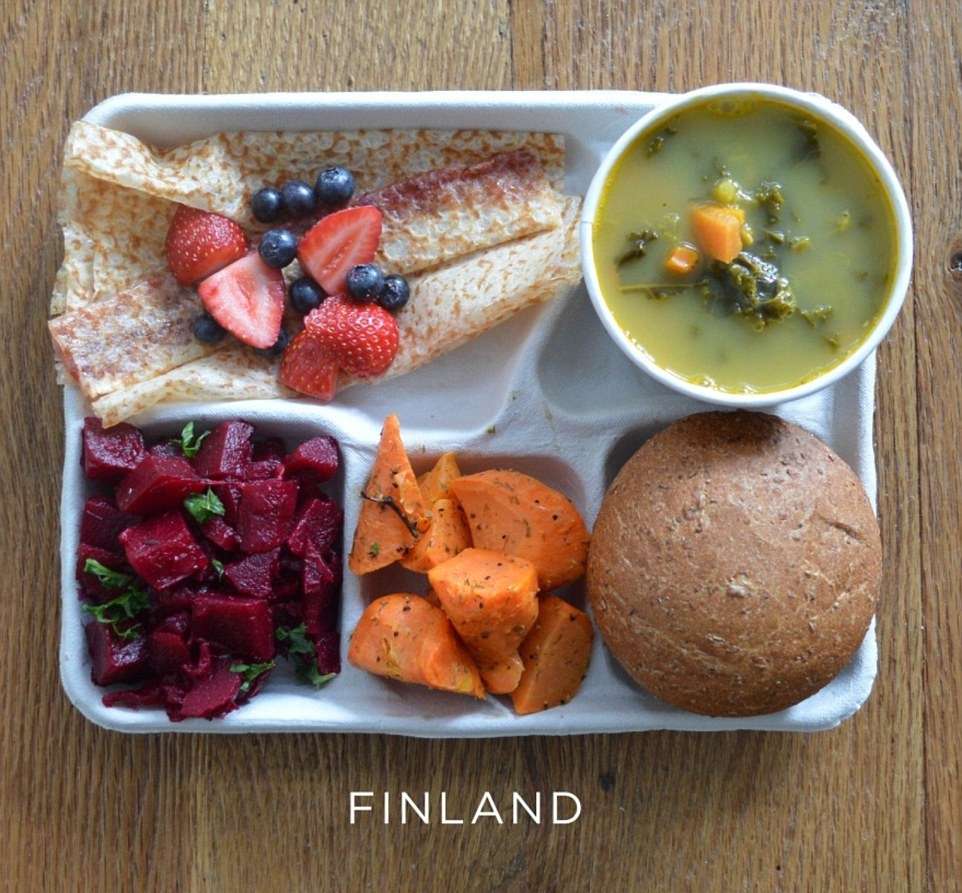 Menu Makan Siang Murid Sekolah di Berbagai Negara