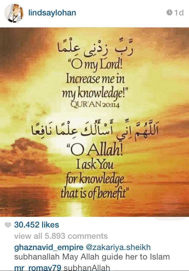 Kutip Ayat Alquran, Lindsay Lohan Jadi Mualaf?
