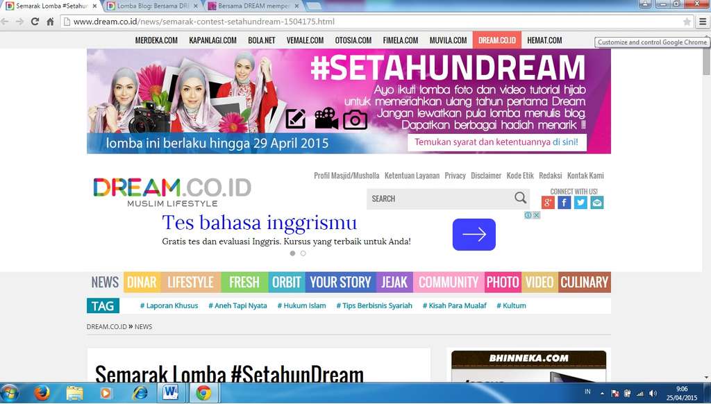 Lomba Blog: Menurutku Dream.co.id Itu...