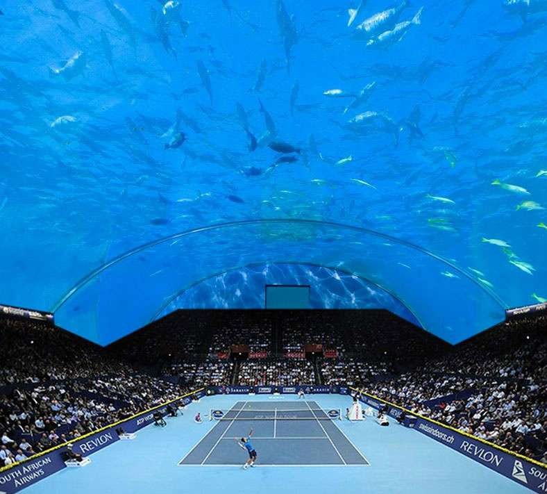 Lapangan Tenis Bawah Laut, Ide Gila Baru dari Dubai