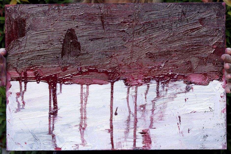 Sebelum Dieksekusi, Sukumaran Lukis Merah Putih Berdarah