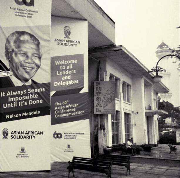 Zahrah, Hijaber Bandung Pelukis Soekarno-Mandela di KAA