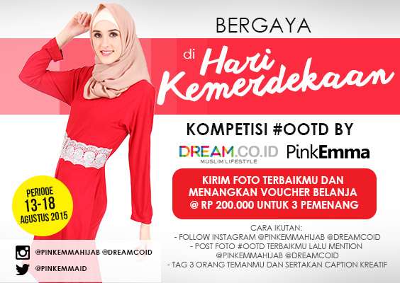 Rayakan Kemerdekaan Indonesia Lewat Kontes OOTD PinkEmma