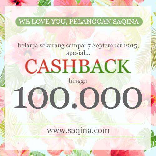 Saqina: Tebar Cashback Rp100 ribu untuk Hijaber