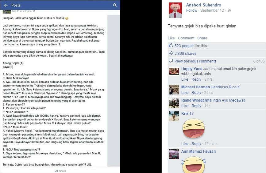 Netizen Heboh Go-Jek Buat Putusan