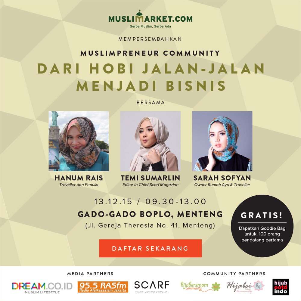 Muslimpreneur Community: Hobi Jalan-jalan Jadi Bisnis