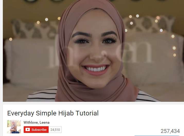 Hijab Tutorial untuk Weekend