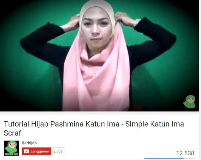 Tutorial Hijab Katun Ima