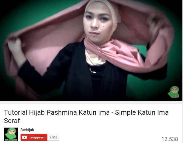 Tutorial Hijab Katun Ima