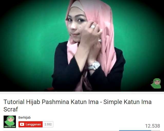Tutorial Hijab Katun Ima