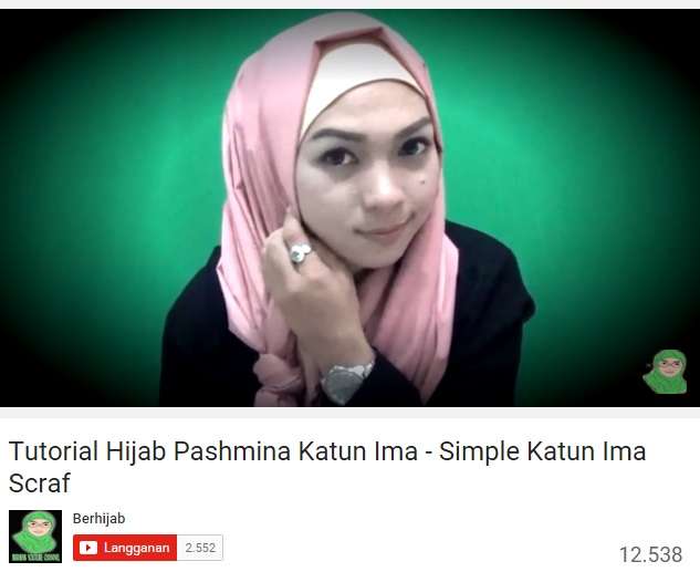Tutorial Hijab Katun Ima