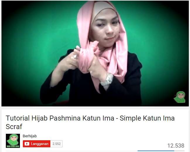 Tutorial Hijab Katun Ima