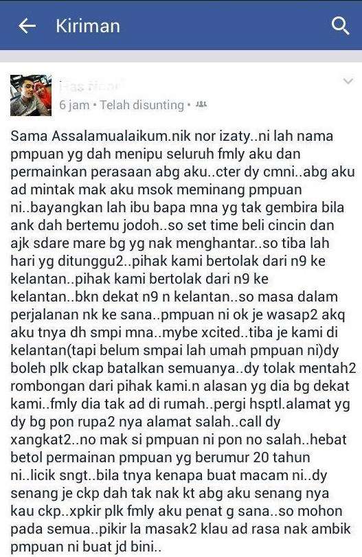 Jauh-jauh Datang untuk Melamar, Sang Perempuan Ternyata...