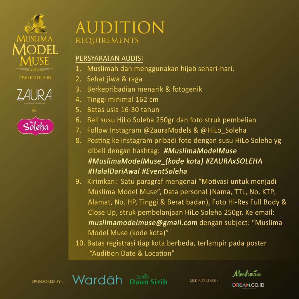 Siap-siap! Zaura Models Usung Muslima Model Muse 2016 Siap-siap! Zaura Models Usung Muslima Model Muse 2016