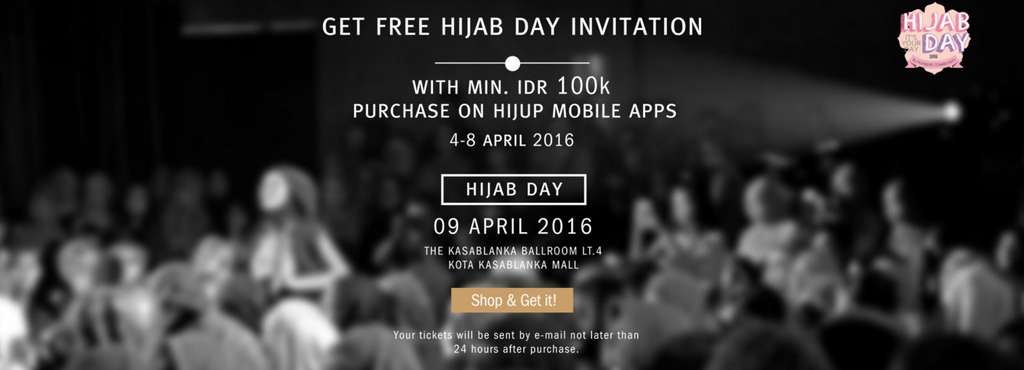 HijUp: Belanja Minimal Rp100 Ribu, Gratis Tiket Hijab Day 2016