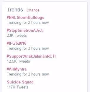 Sinetron Anak Jalanan Rajai Trending Topics