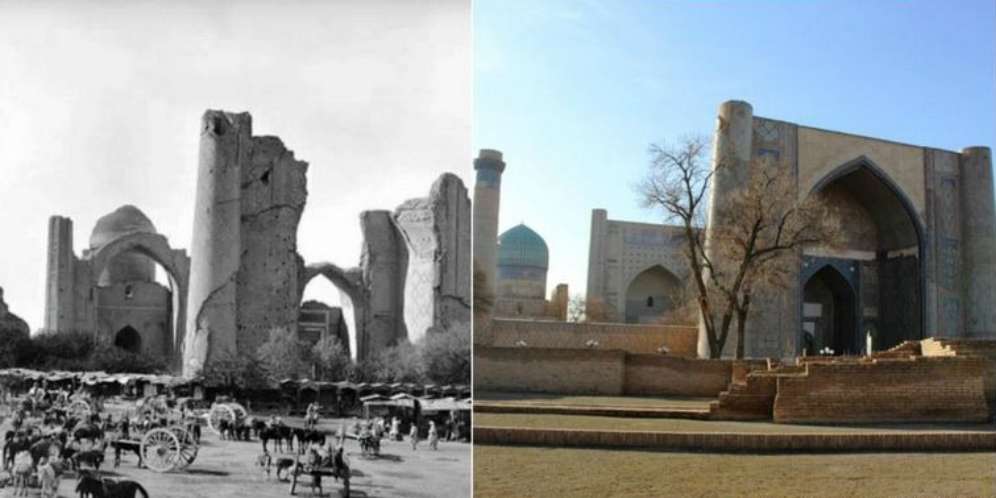 Restorasi Mengagumkan Masjid Bibi Khanym yang Hampir Hancur