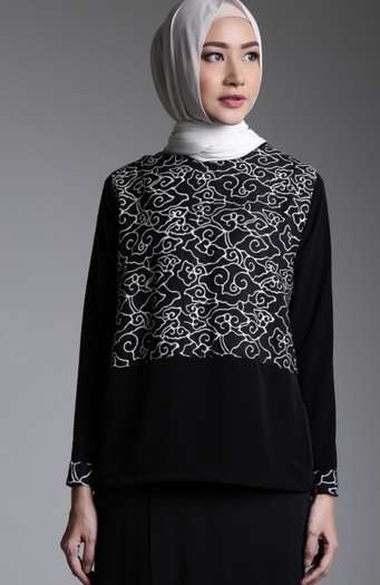 32 Model Baju Batik Muslim Modern Terbaru