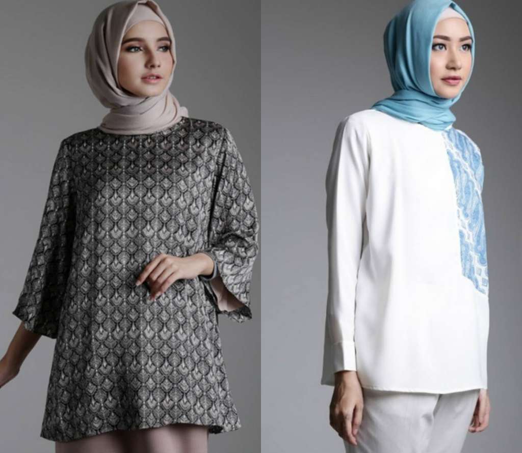 32 Model Baju Batik Muslim Modern Terbaru