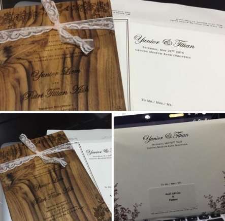 Beredar, Foto Undangan Nikah Putri Titian-Junior Liem