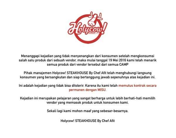 Heboh Tiramisu Cicak, Ini Kata Restoran Steak Ternama