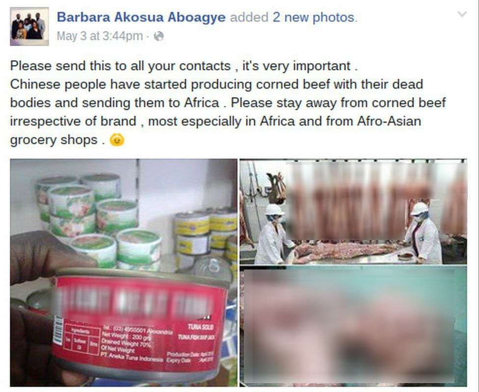 Heboh Cina Jual Kornet Daging Manusia ke Afrika Heboh Cina Jual Kornet Daging Manusia ke Afrika