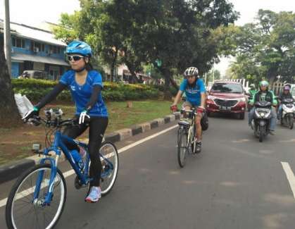 Hengkang dari JKT48, Haruka Bersepeda Jakarta-Surabaya