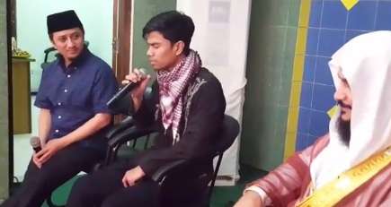 Mengharukan, Momen Pemuda Bandung Bertemu Imam Masjidil Haram