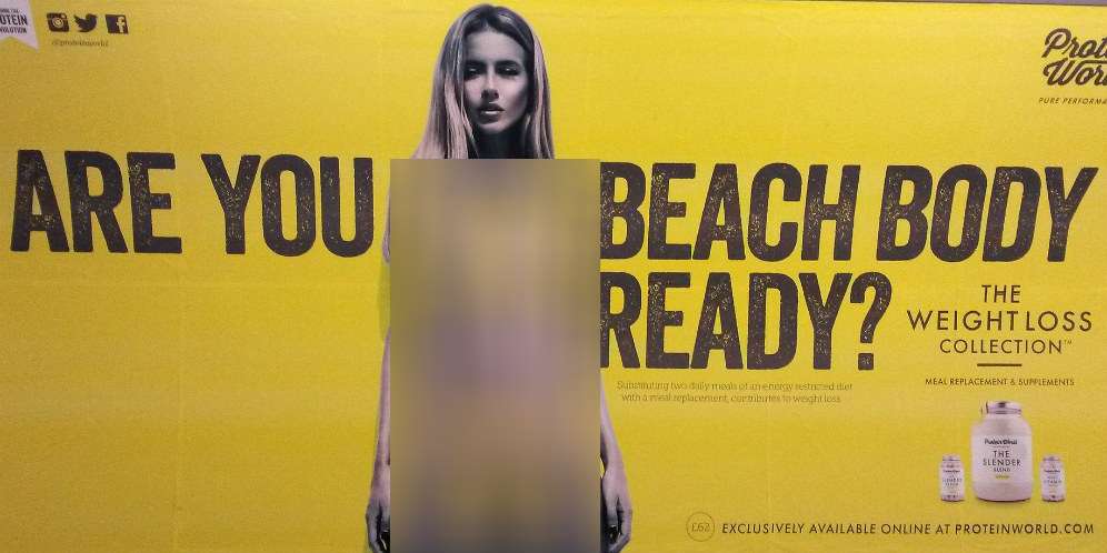 Iklan Tubuh Super-Seksi Ini Dilarang di Kota London