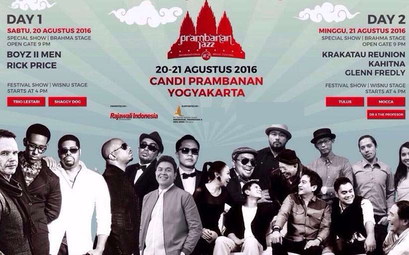 Agustus 2016, Musisi Lokal dan Dunia Berkumpul di Prambanan