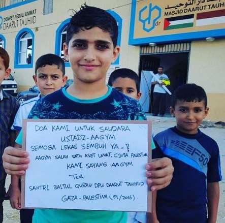 Doa Anak Palestina untuk Aa Gym