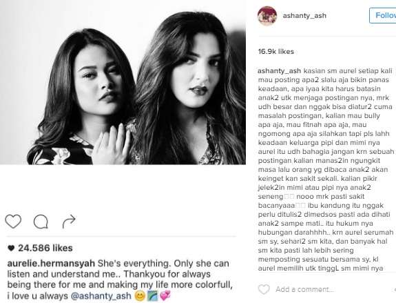 Bikin Nangis, Ashanty Curhat Tentang Aurel dan Krisdayanti