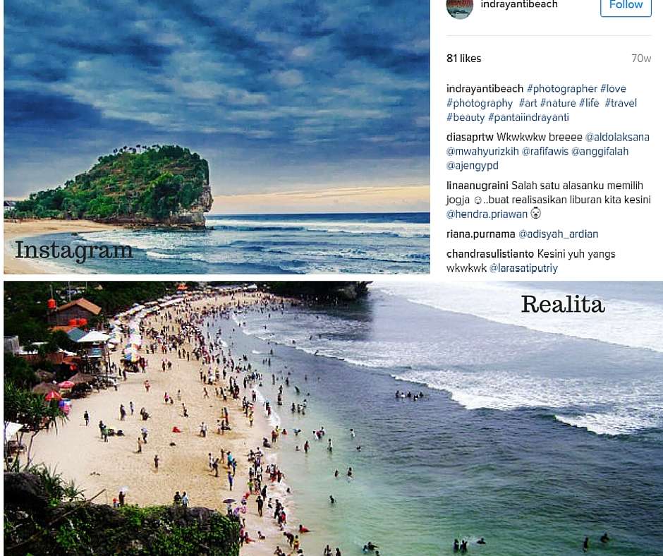 Beda Foto di Instagram dan Realita