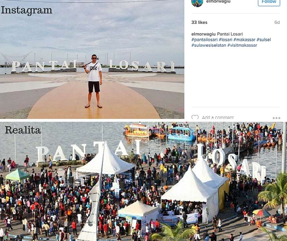 Beda Foto di Instagram dan Realita