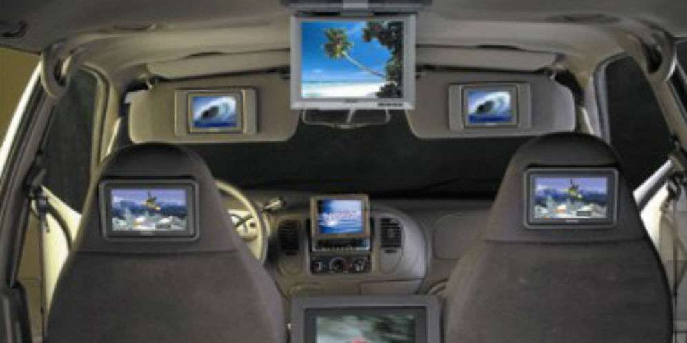 layar dalam mobil