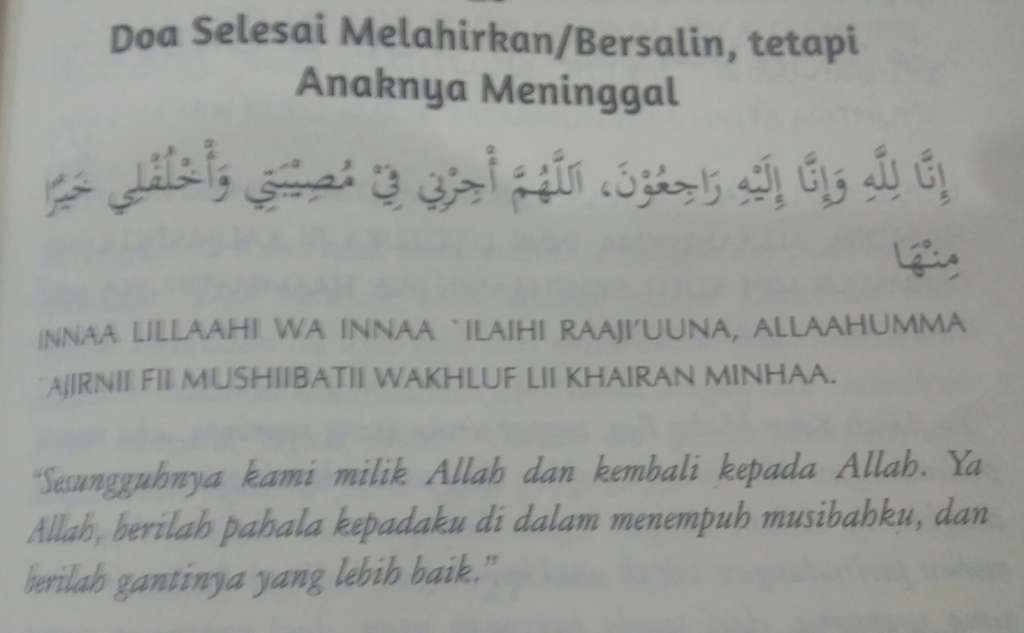 Doa bayi meninggal usai dilahirikan.