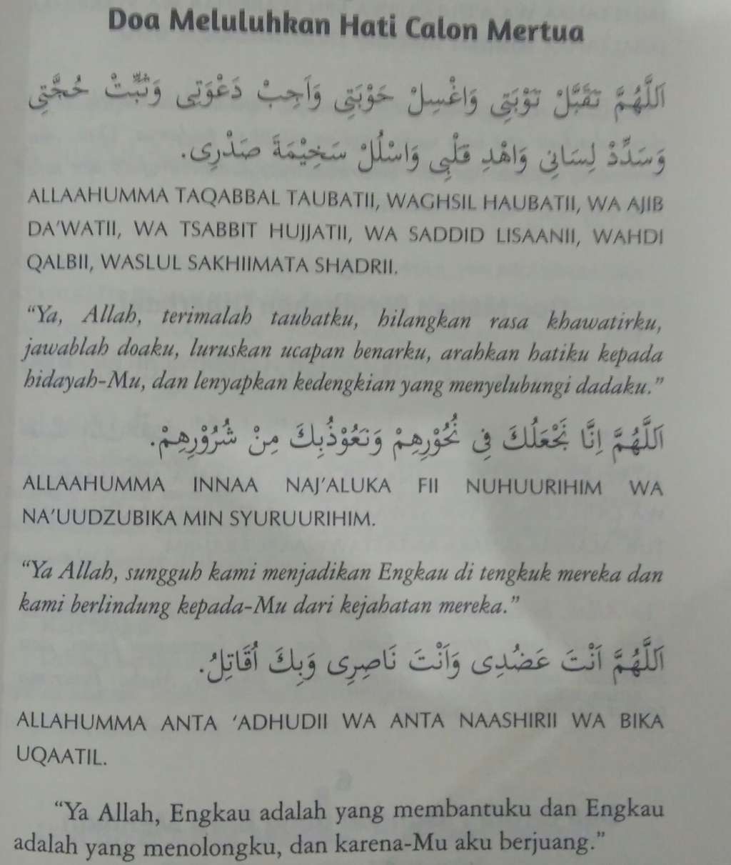 Doa luluhkan hati calon mertua