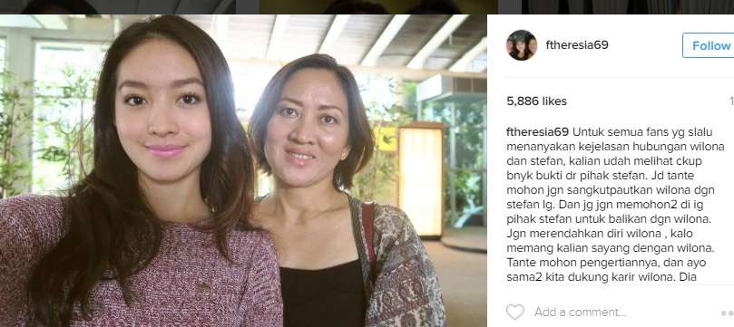 Natasha Wilona dan ibunda