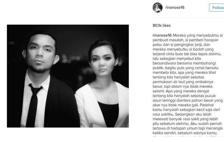 Unggahan Rina Nose