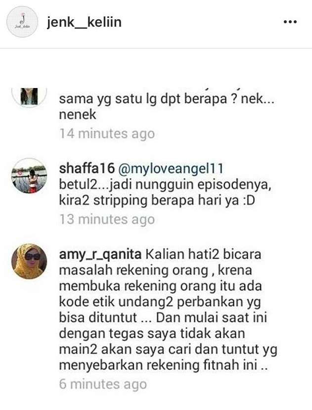 Akun instagram Jenk_keliin Akun instagram Jenk_keliin