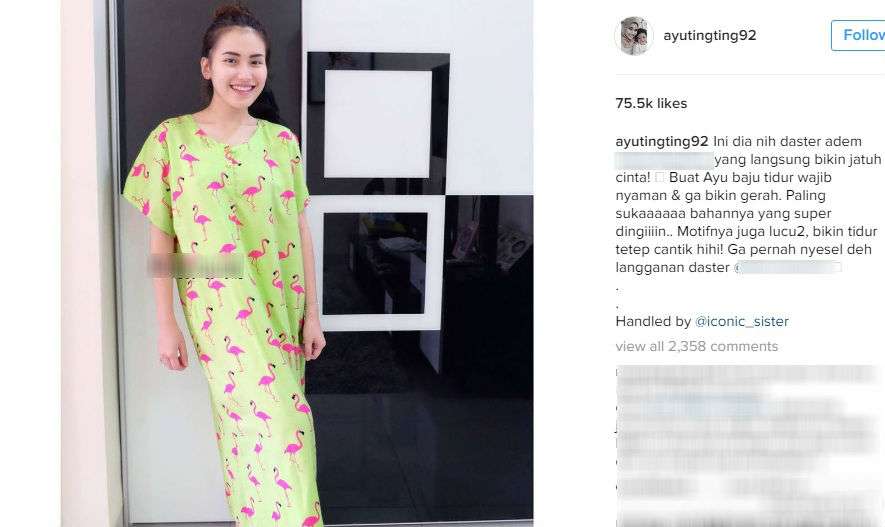 Unggahan Ayu Ting Ting